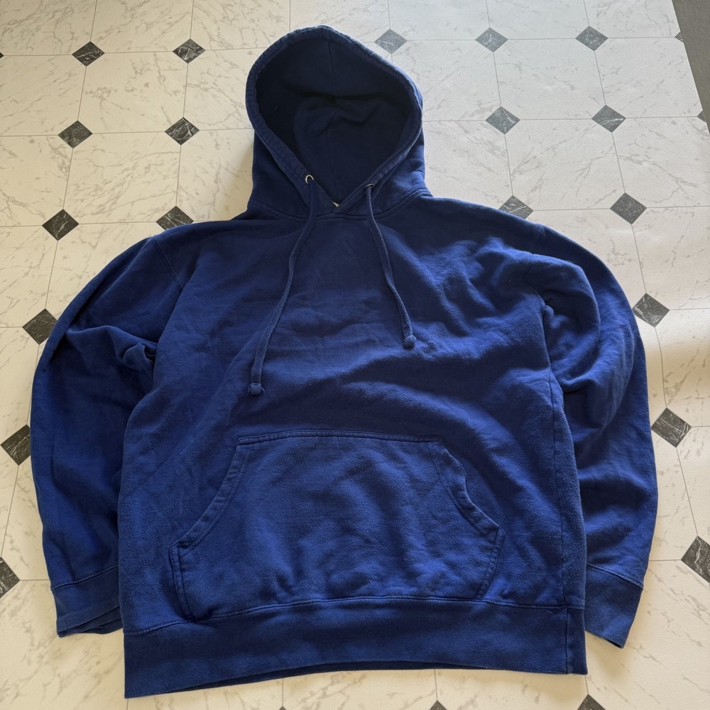 Smart Blanks Pullover Hoodie‎ Royal Blue Fleece Men's L